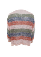 Filuca Striped Cardigan, Camel Blue