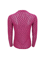 Isole Love Mesh Blouse, Fuchsia
