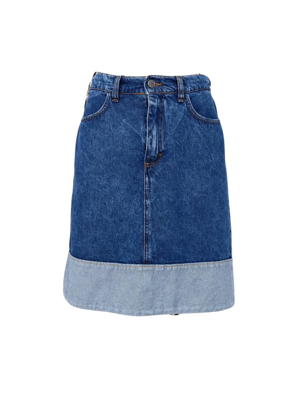 Izzy Denim Skirt, Mid-Blue
