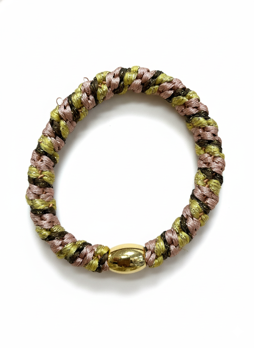 Kally Hair/Bracelet Elastic, Rose Gold Mix