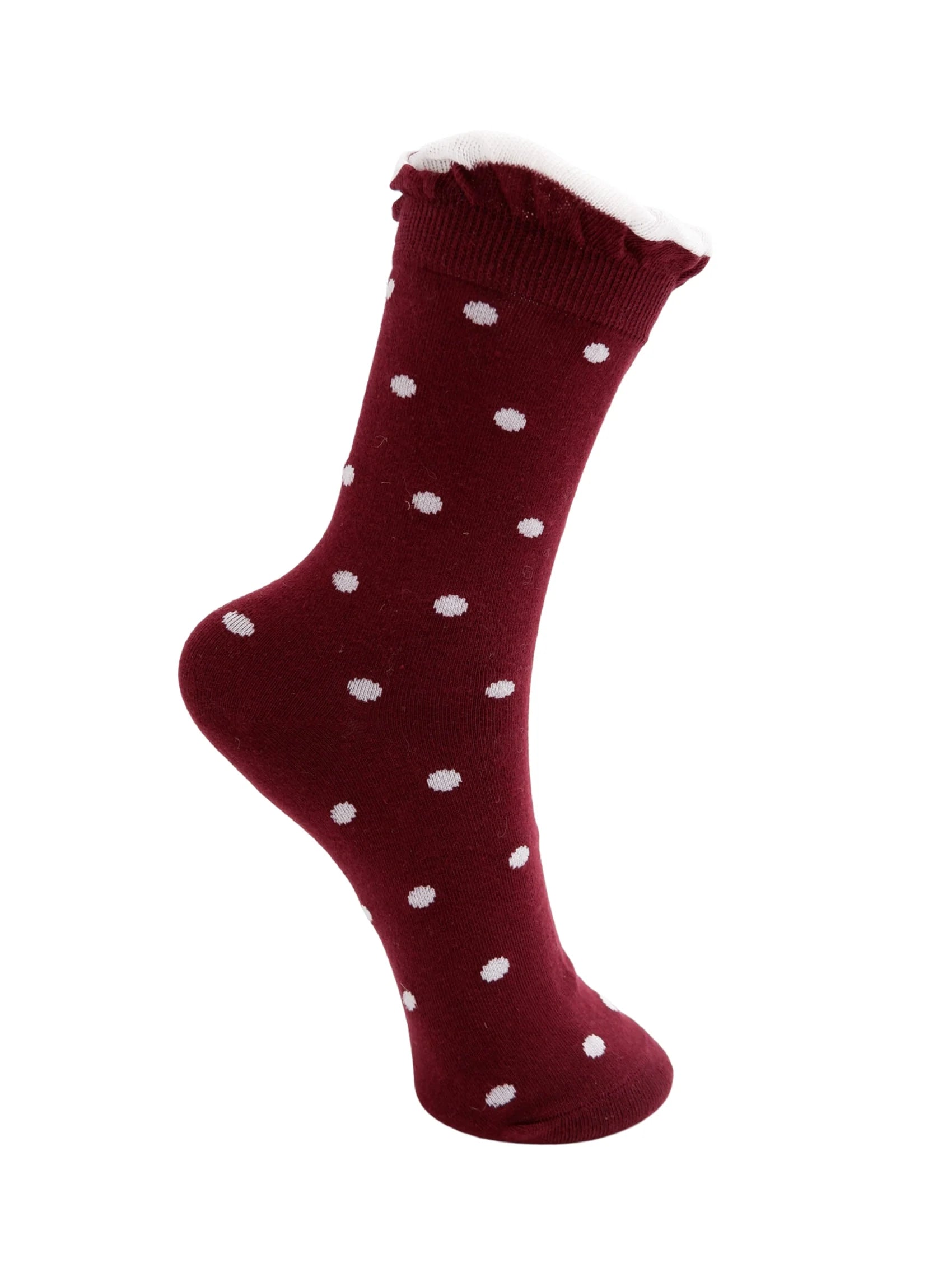 Lumina Socks, Wine Dots