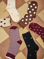 Lumina Socks, Wine Dots