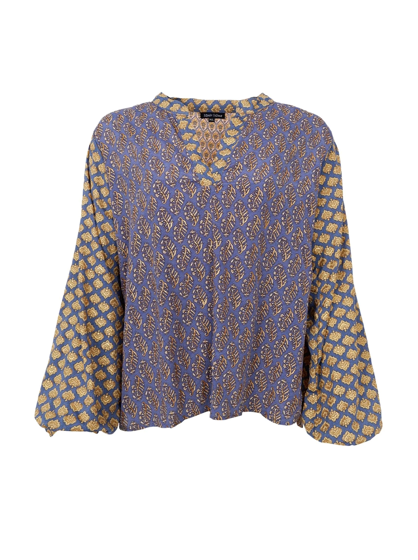 Luna Blouse, Blue Multi