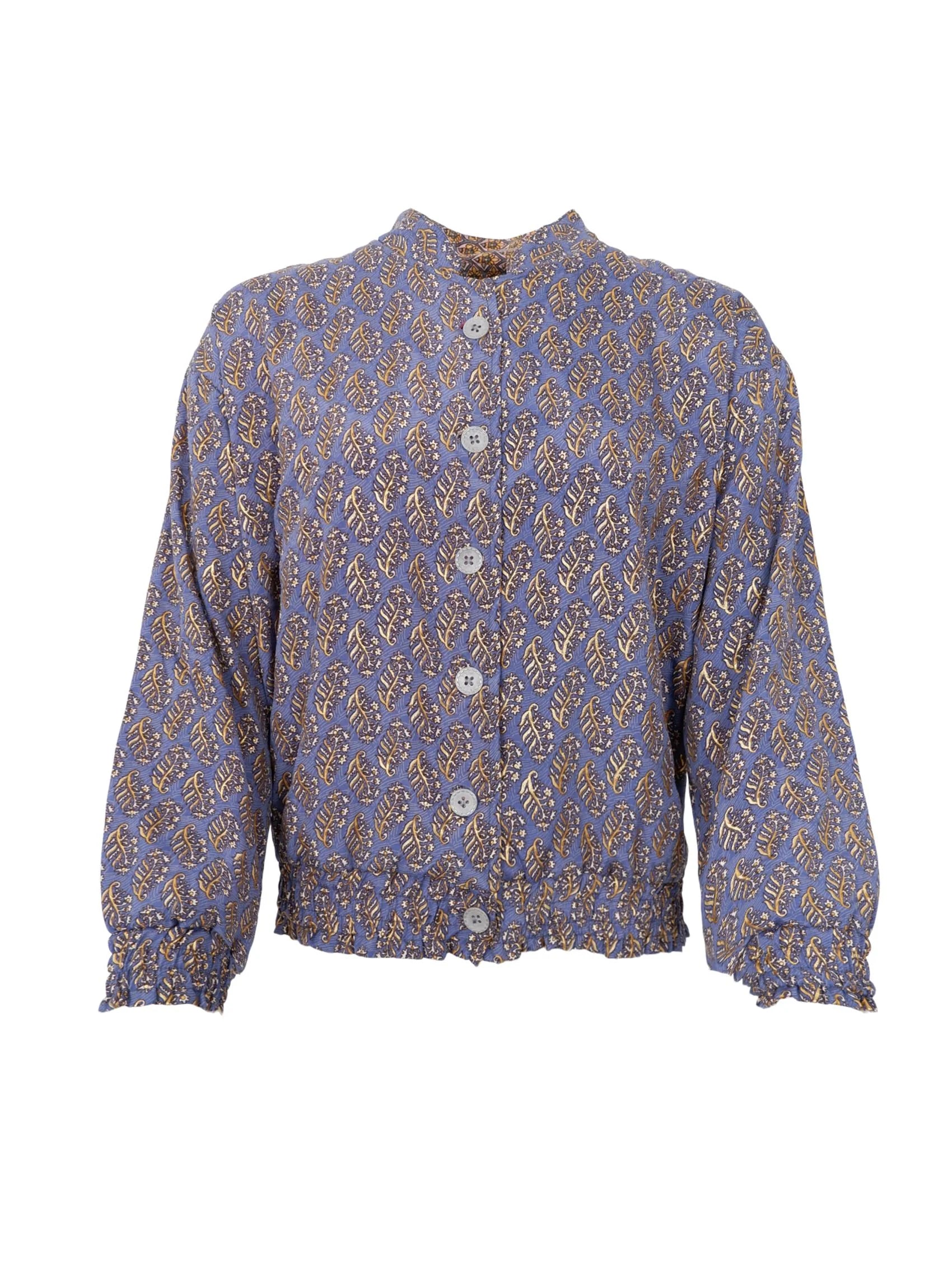 Luna Reversible Bomber Jacket, Blue Mist