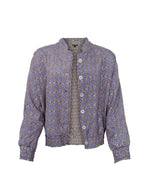 Luna Reversible Bomber Jacket, Blue Mist