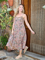 Luna Vea Strap Dress, Imperial Rose