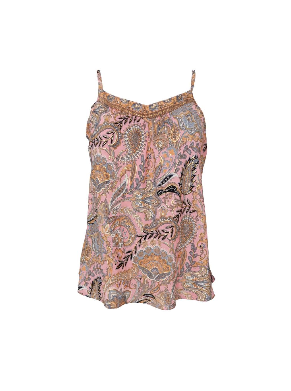 Luna Vea Strap Top, Imperial Rose