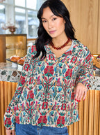 Panama Shirt, Botanic Red