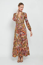 Faye Dress, Wild Paisley Print