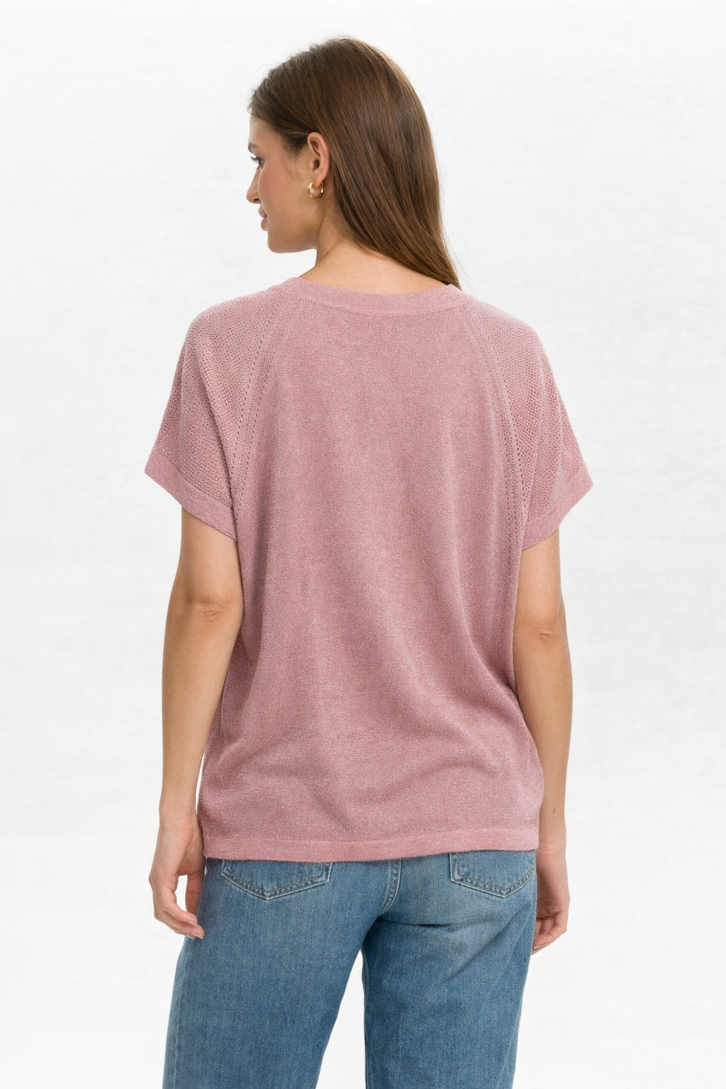 Darlene Glimmer Pullover, Peony