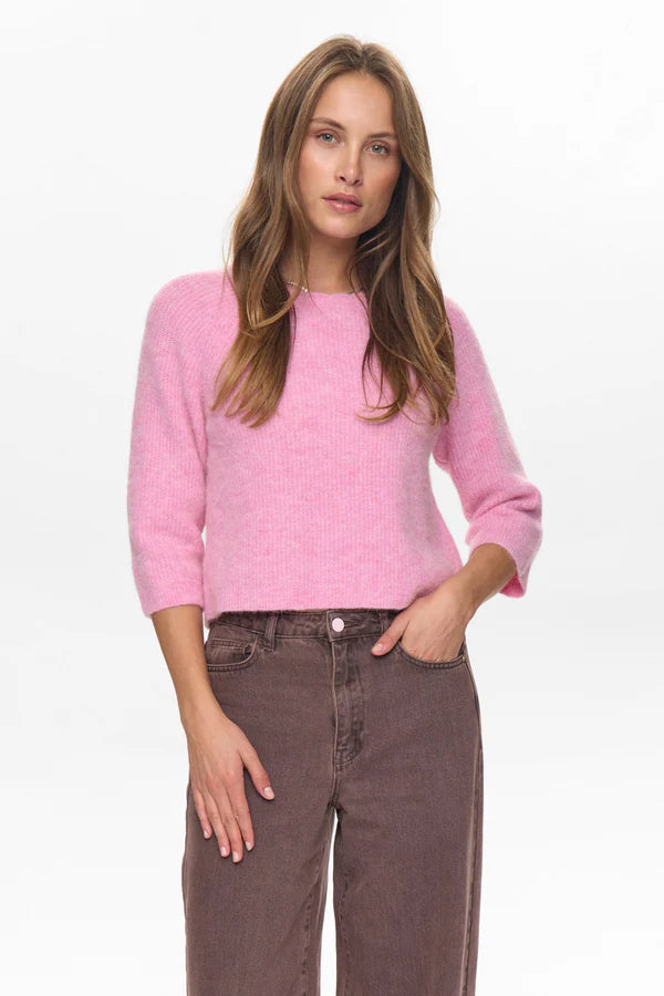 Riette Selma Rib Pullover, Lilac Sachet
