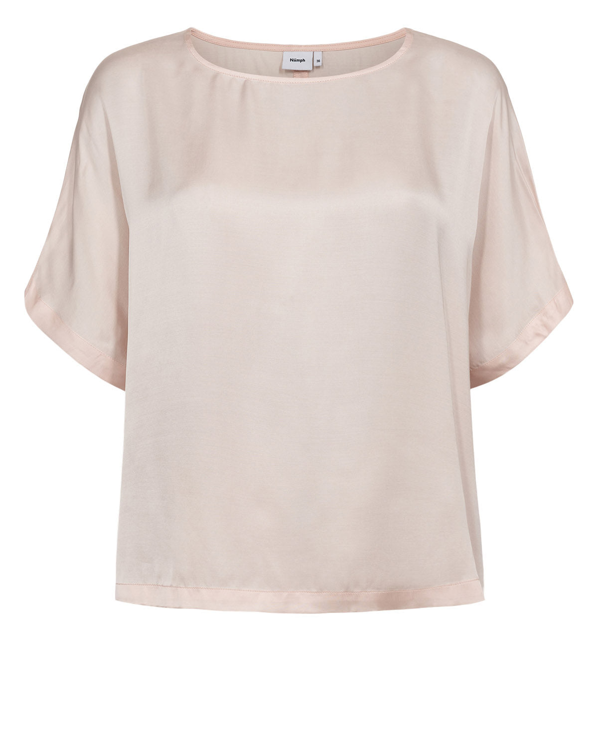 Sinan Short-Sleeve Blouse, Mangano Calcite