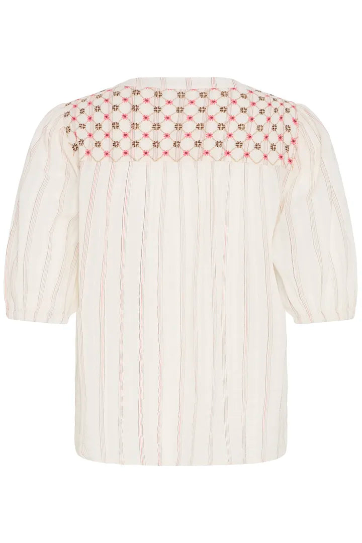 Adi Blouse, Honeysuckle Stripe