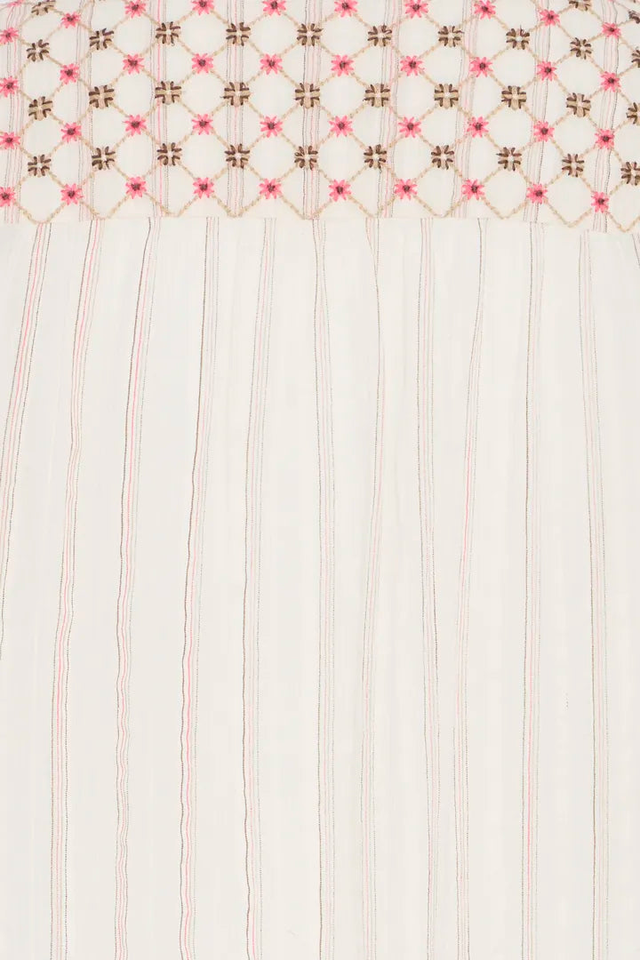 Adi Blouse, Honeysuckle Stripe