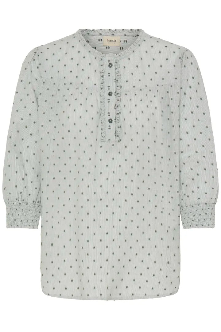 Alexi Blouse, Dusty Olive Mix