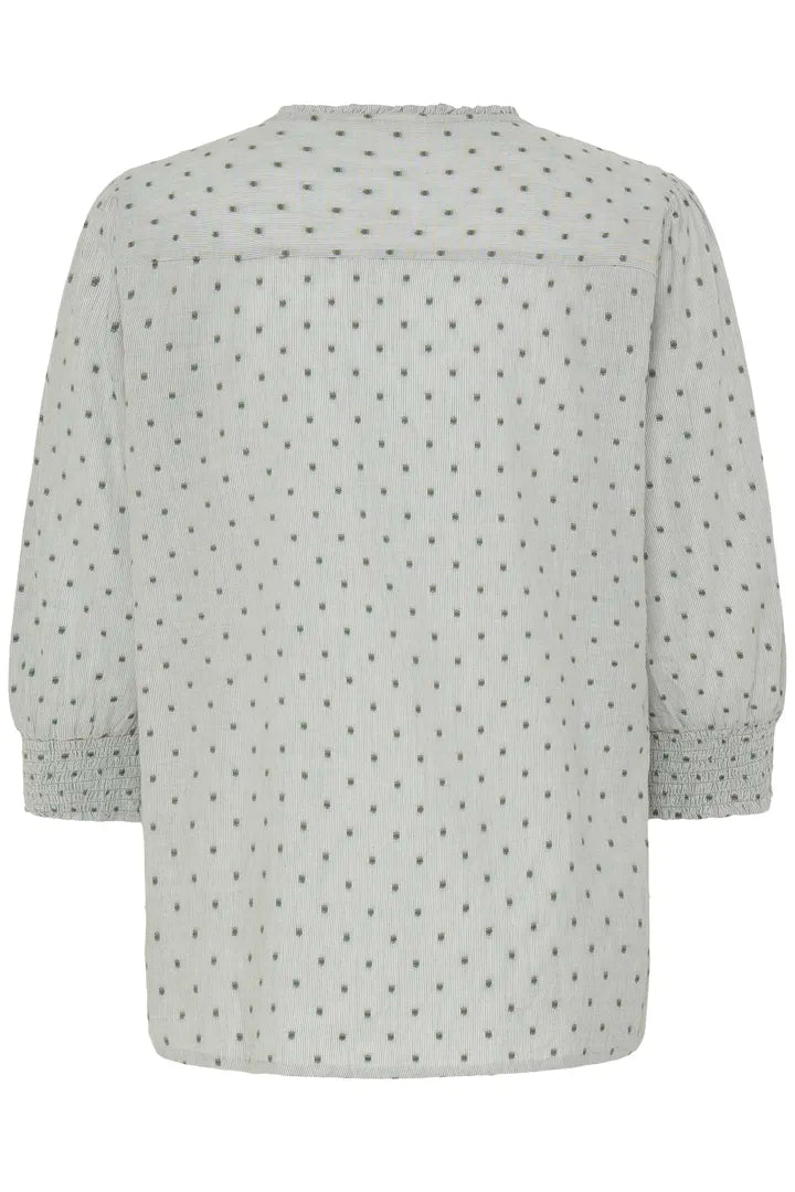 Alexi Blouse, Dusty Olive Mix