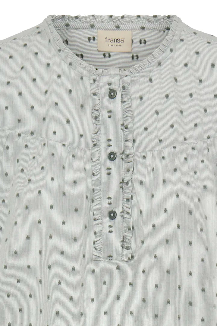 Alexi Blouse, Dusty Olive Mix