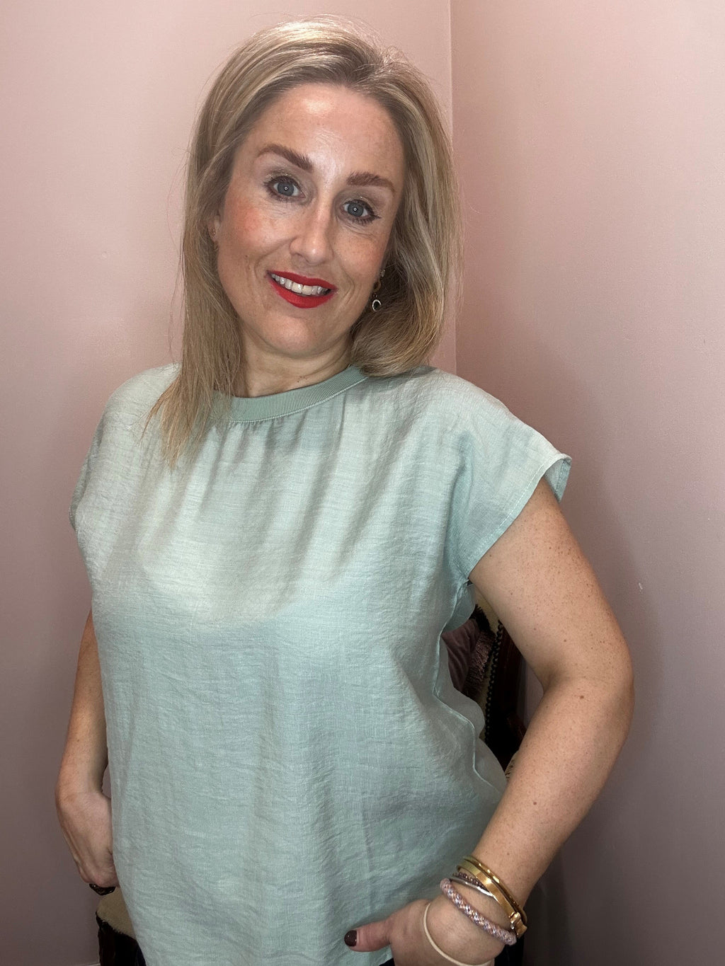 Ariana Blouse, Desert Sage