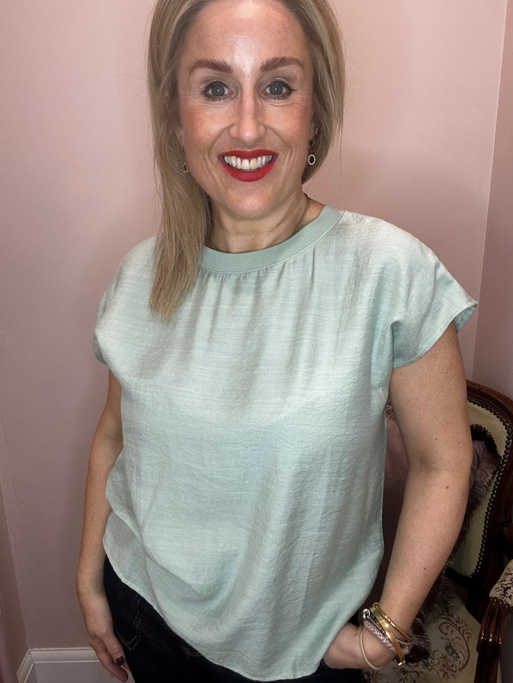 Ariana Blouse, Desert Sage