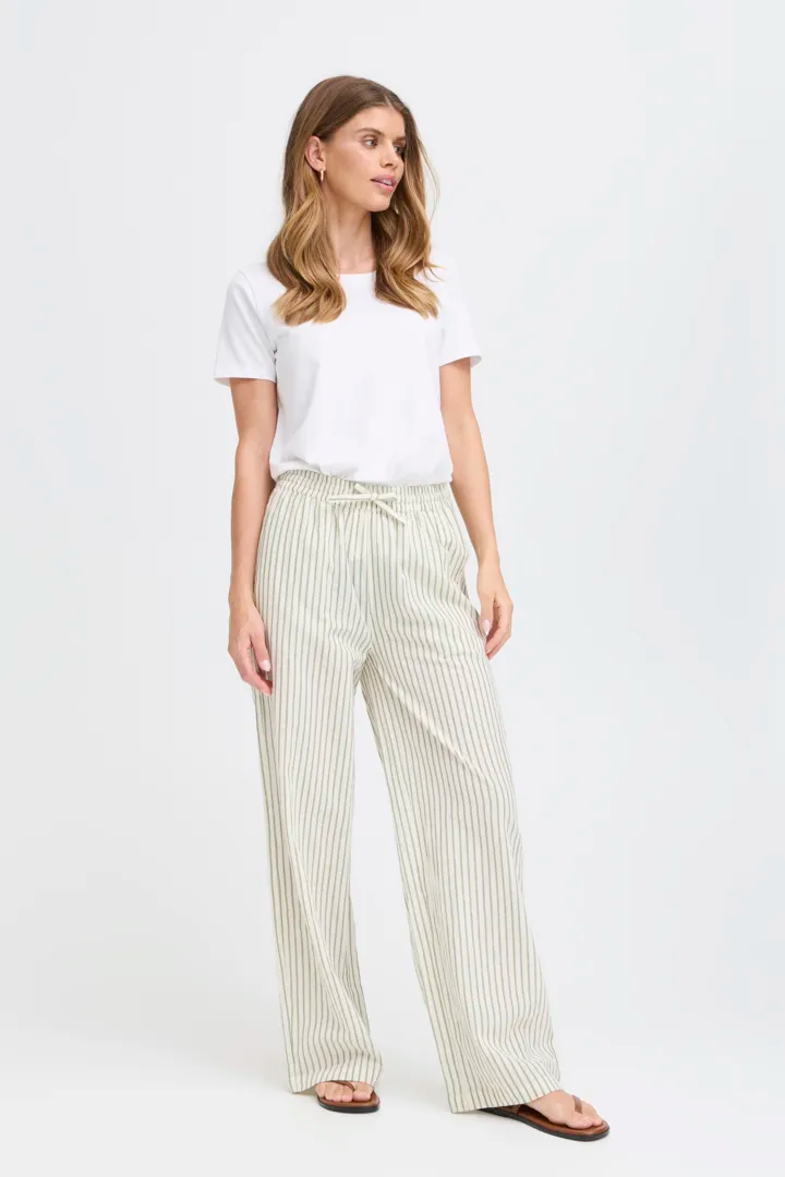 Bonnie Trouser, Cashmere Blue Stripe