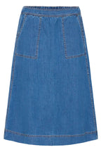 Chicago Skirt, Mid-Blue Denim