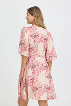 Dara Dress, Pink and Red print