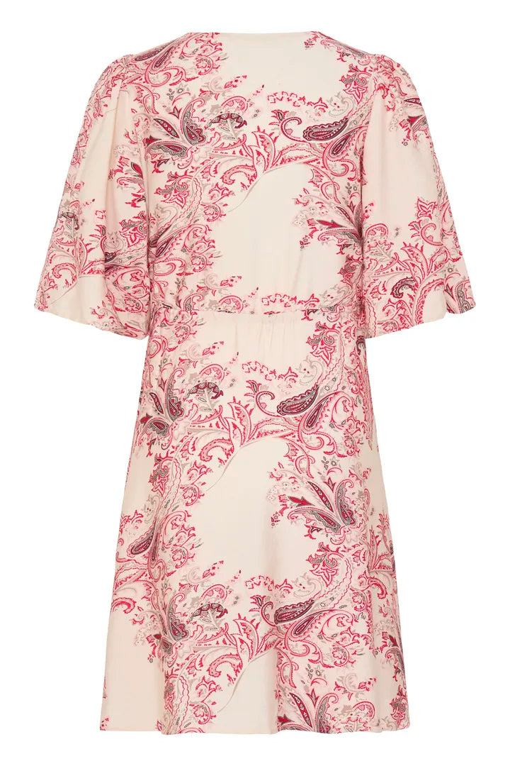 Dara Dress, Pink and Red print