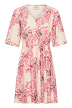 Dara Dress, Pink and Red print