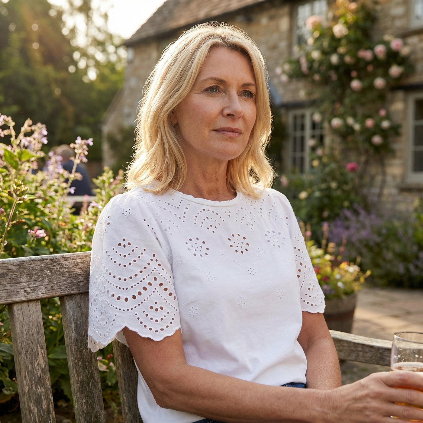 Glinda Blouse, Blanc de Blanc