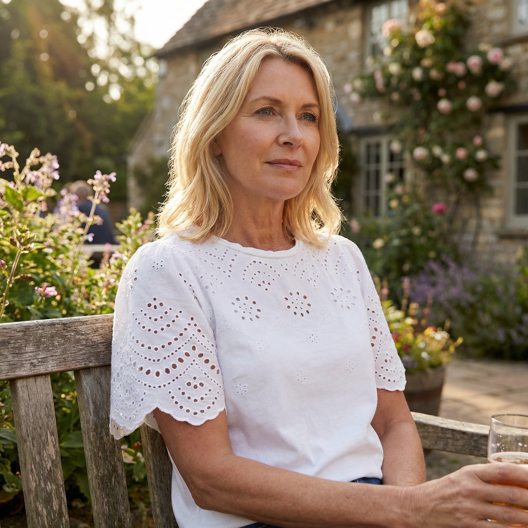 Glinda Blouse, Blanc de Blanc