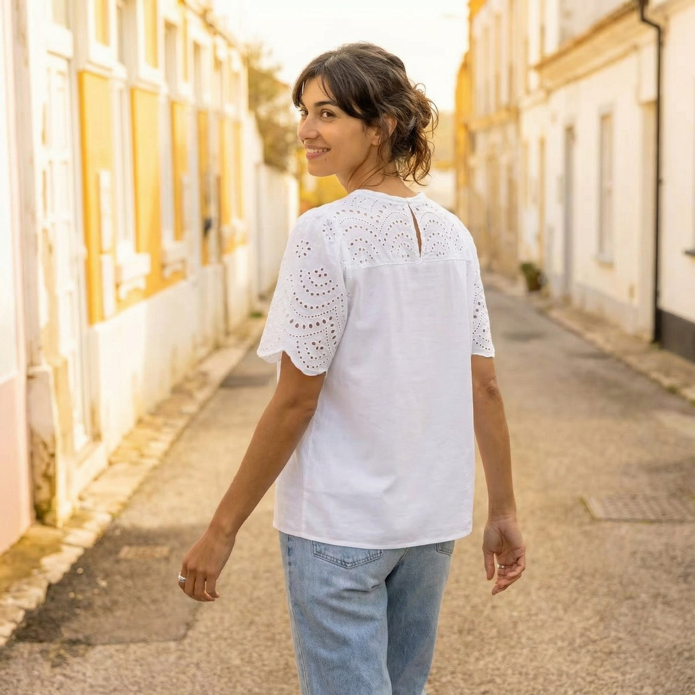 Glinda Blouse, Blanc de Blanc