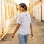 Glinda Blouse, Blanc de Blanc