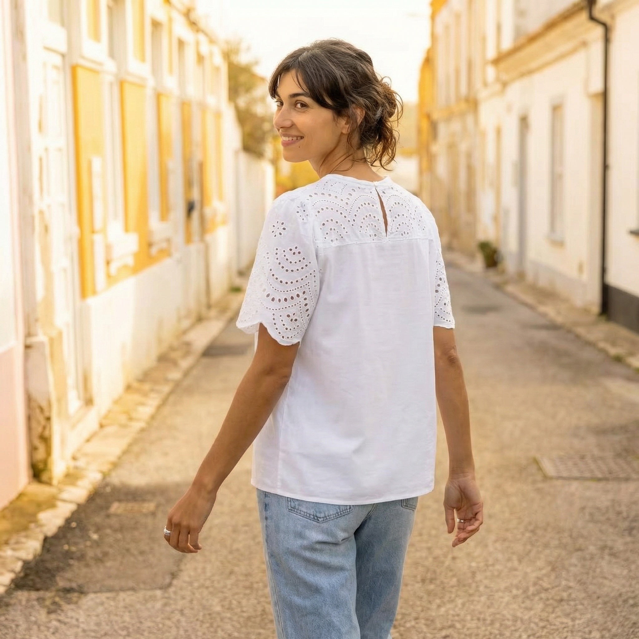 Glinda Blouse, Blanc de Blanc