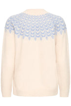 Isabella Fair Isle Pattern Jumper, Baby Blue & Cream