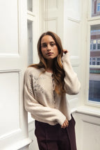 Kendra Cardigan, Oatmeal Melange