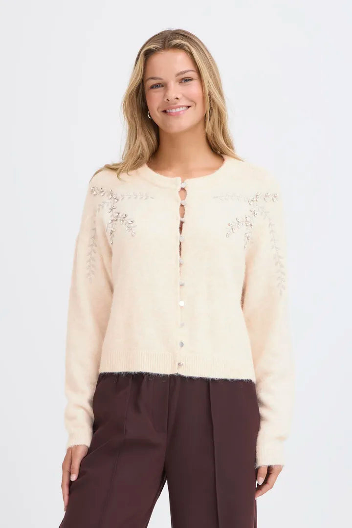 Kendra Cardigan, Oatmeal Melange