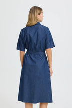 Larissa Dress, Mid Blue Denim