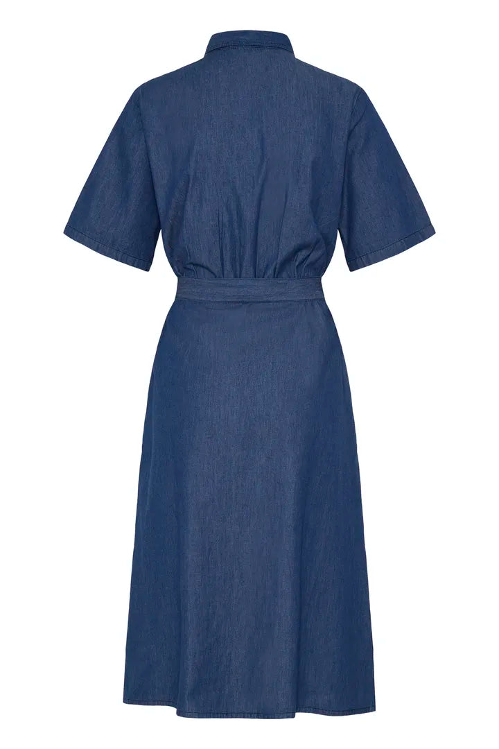 Larissa Dress, Mid Blue Denim