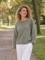 Serafina Sweatshirt, Smoky Olive