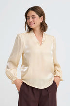 Yolanda Blouse, Oyster Grey
