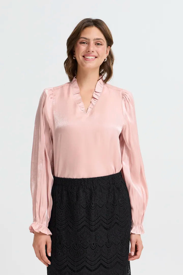 Yolanda Blouse, Pale Mauve