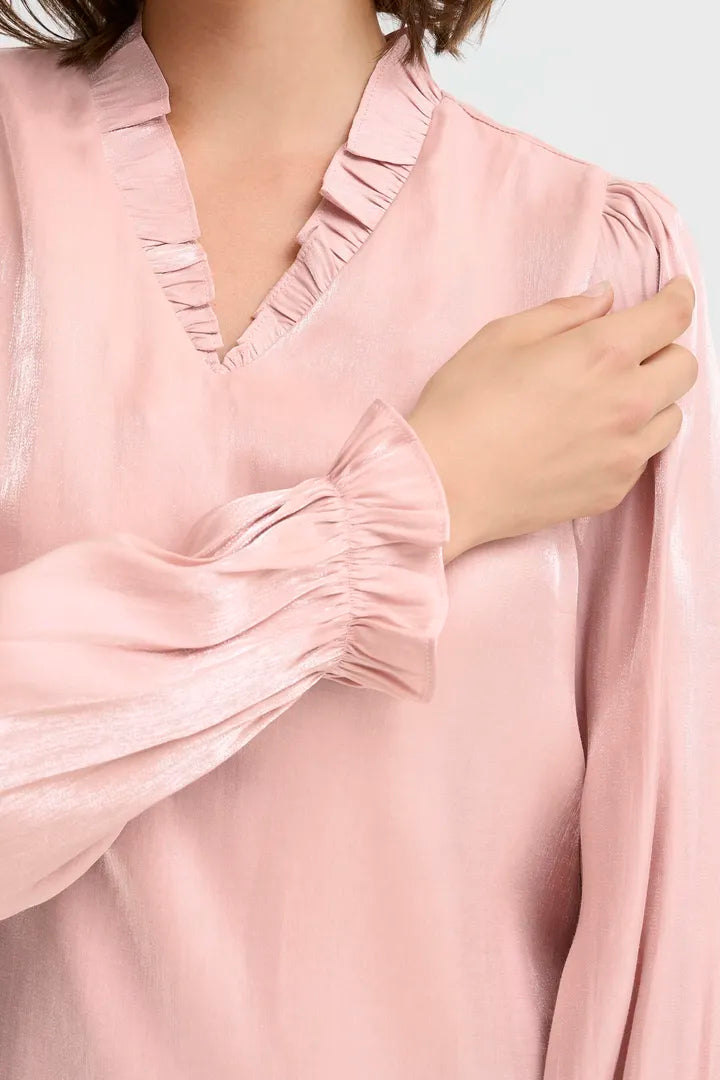 Yolanda Blouse, Pale Mauve