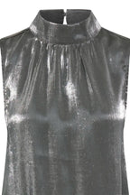 Yolanda Top, Grey Pinstripe