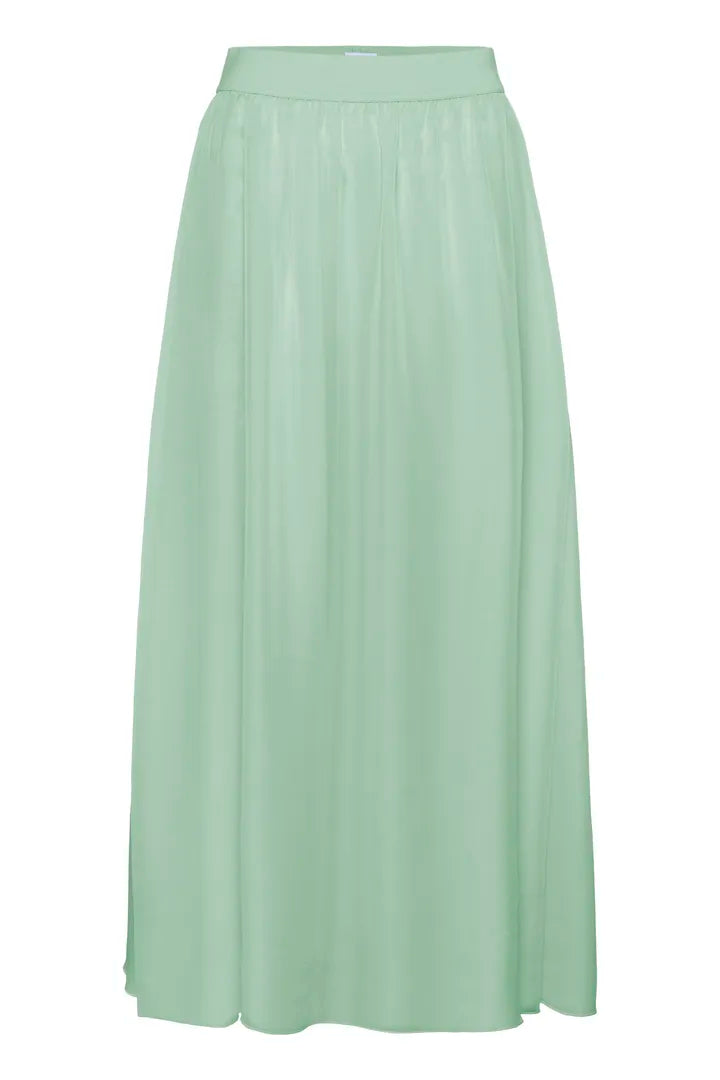 Coral Maxi Skirt, Pastel Green