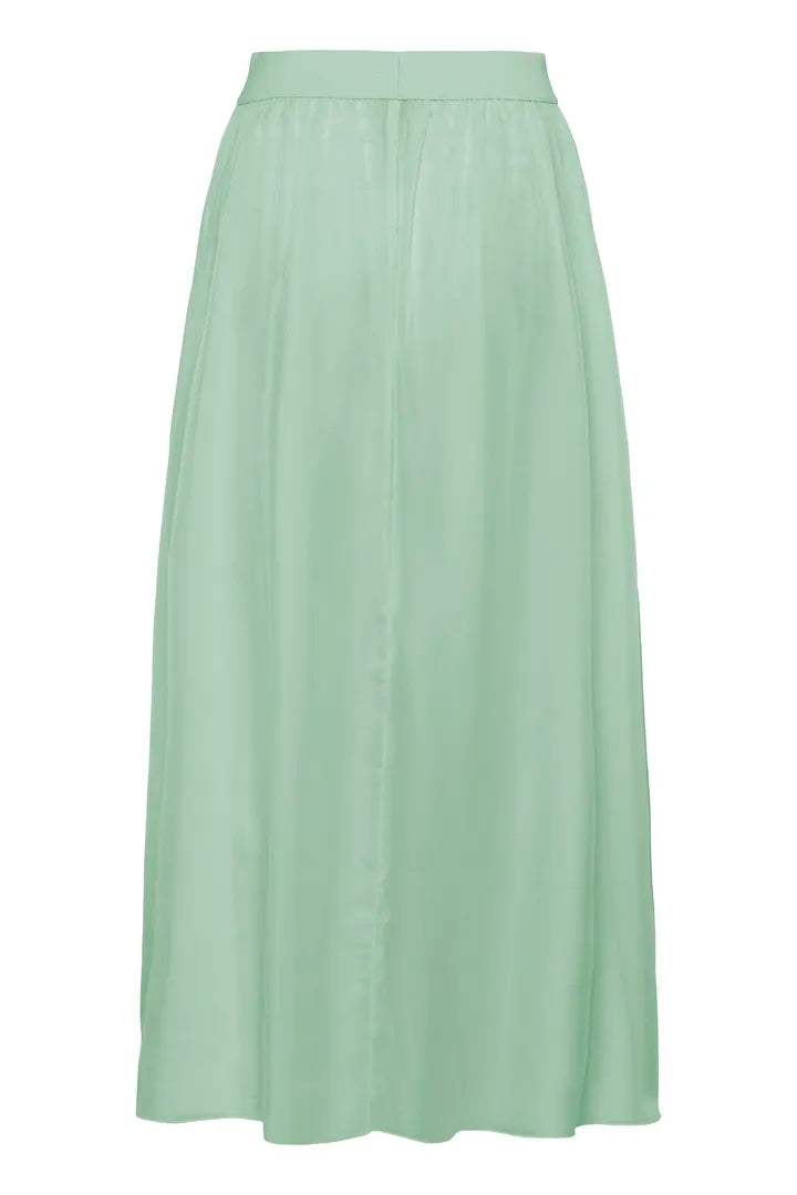 Coral Maxi Skirt, Pastel Green