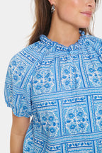 Kaisa Blouse, Campanula Paisley Squares