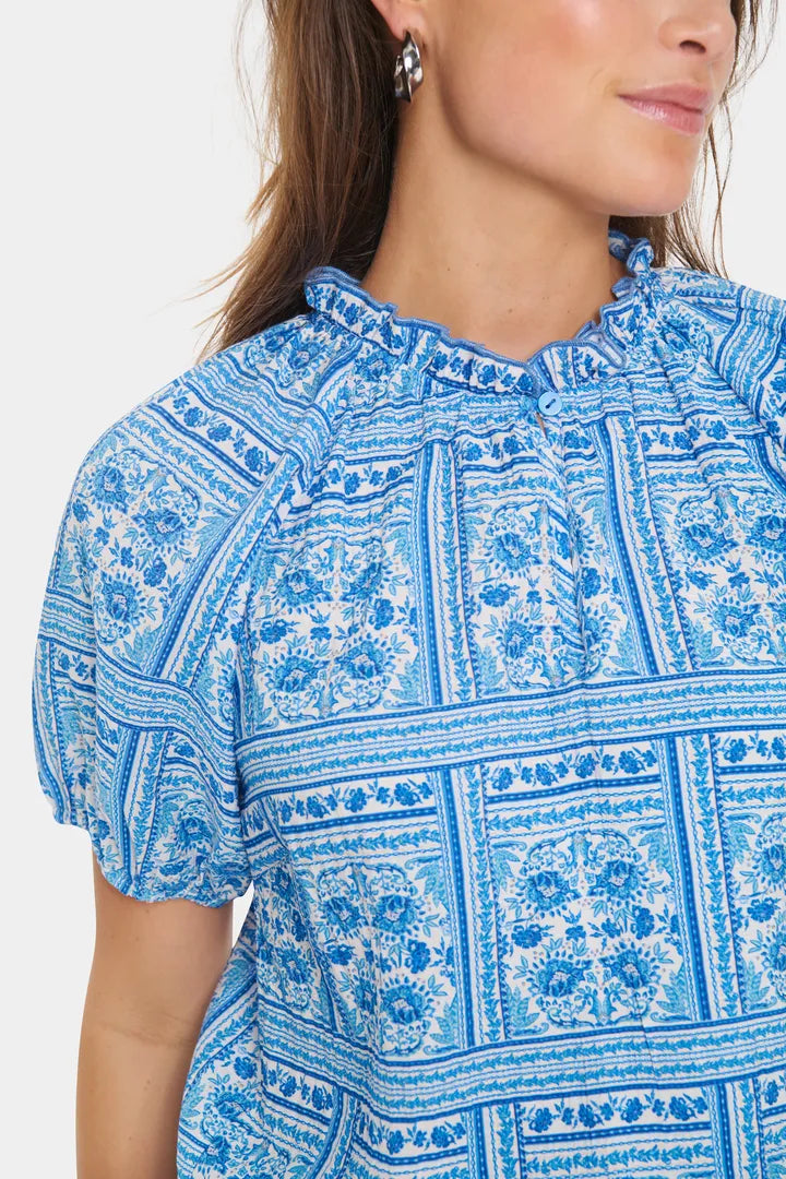 Kaisa Blouse, Campanula Paisley Squares