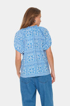 Kaisa Blouse, Campanula Paisley Squares