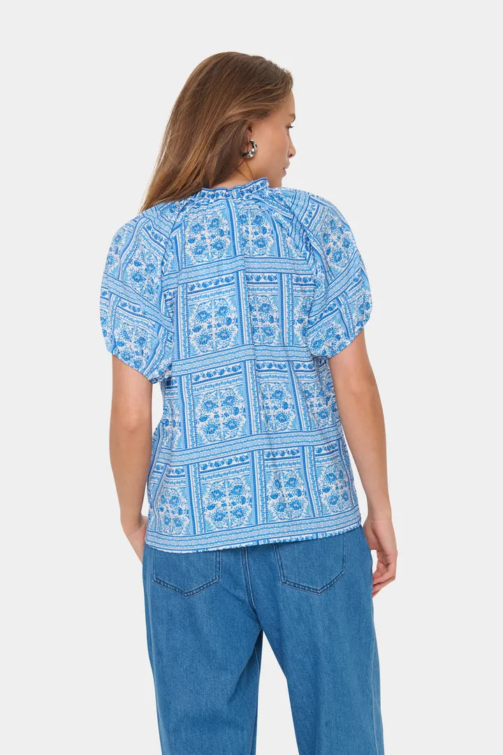 Kaisa Blouse, Campanula Paisley Squares