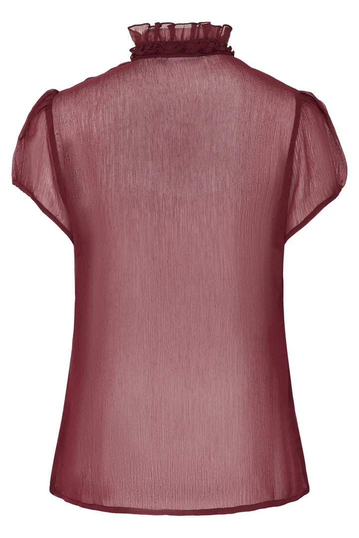 Lilja Crinkle Short Sleeved Shirt, Port Royale